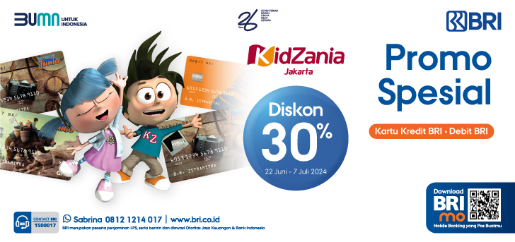 Promo Kidzania Discount Up to 30 %