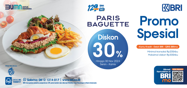 Promo Spesial Paris Baguette