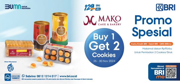 Promo Spesial MAKO Buy 1 Get 2 Cookies