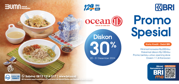 Promo Diskon 30% Ocean 11