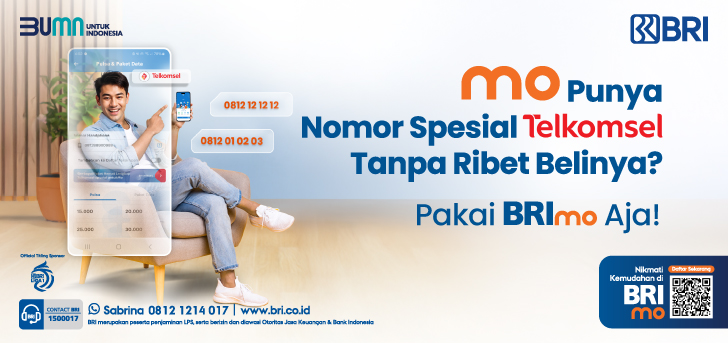 mo Beli Nomor Spesial Telkomsel? Pakai BRImo Aja! Mudah dan Cepat