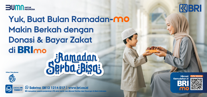 Donasi dan Bayar Zakat Jadi Lebih Mudah Pakai BRImo