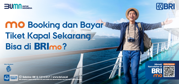 Beli Tiket Kapal Makin Praktis di BRImo!