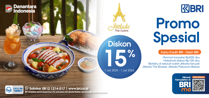 Promo Spesial di Jittlada 15%