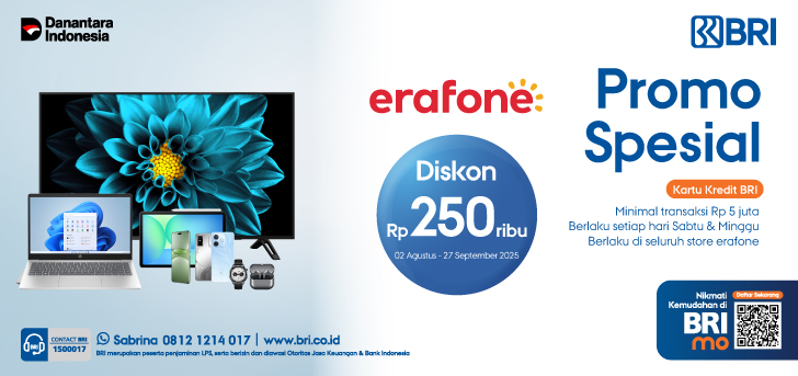 Weekend Treats dengan Kartu Kredit BRI di Erafone