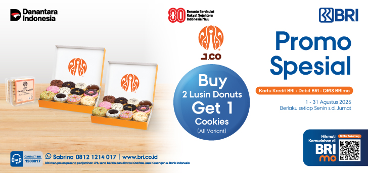 Promo Spesial JCO 2 Lusin Get 1 Cookies