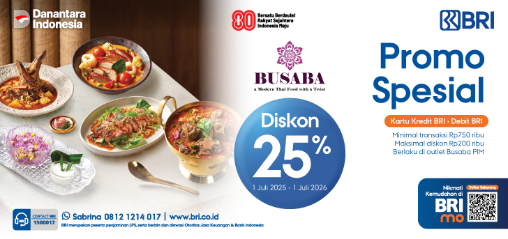 Promo Spesial Busaba di PIM