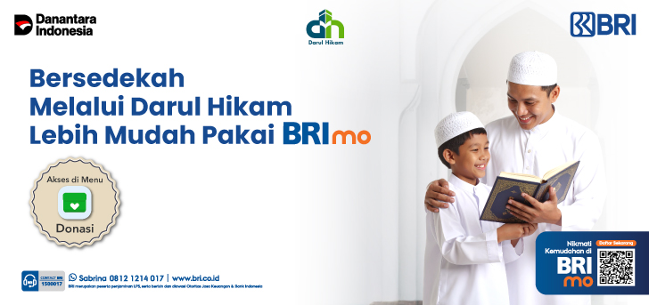 Donasi Melalui Lembaga Darul Hikam Lebih Mudah Pakai BRImo