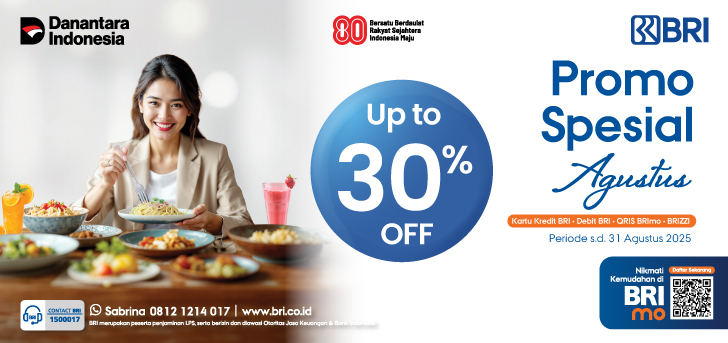 Promo Spesial BRI di Regional Seluruh Indonesia Periode Agustus 2025