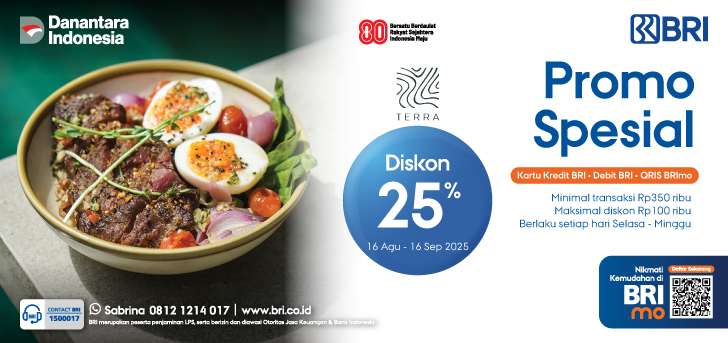 Promo Spesial Terra 25 (Weekday)