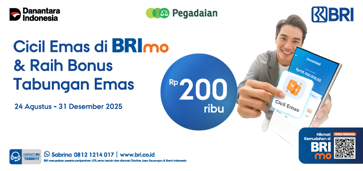 Promo Cicil Emas di BRImo