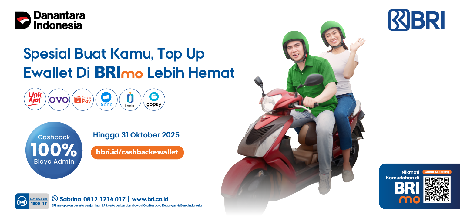Top Up E-Wallet di BRImo