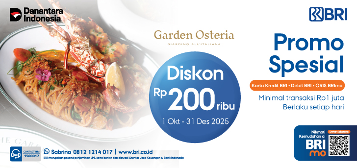 Promo Spesial Garden Osteria