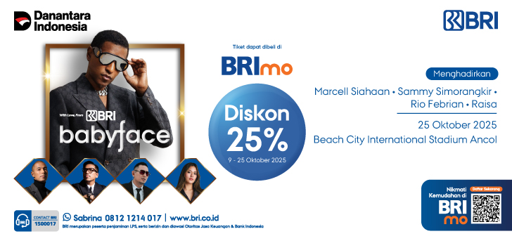 Promo Tiket Konser babyface di BRImo