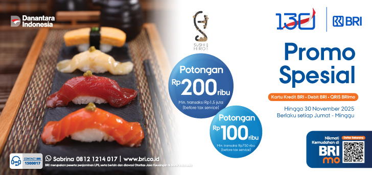 Promo Spesial Sushi Hiro