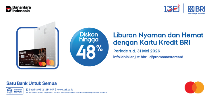 Promo Hotel Menarik dengan Kartu Kredit BRI Mastercard