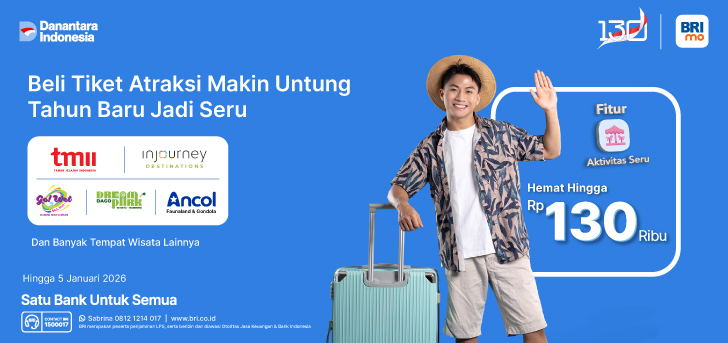 Liburan Akhir Tahun Makin Seru dan Hemat Bareng BRImo