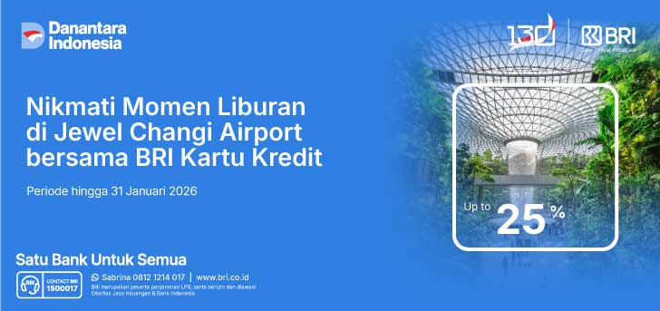 Promo Spesial Liburan di Changi Airport dengan BRI Kartu Kredit