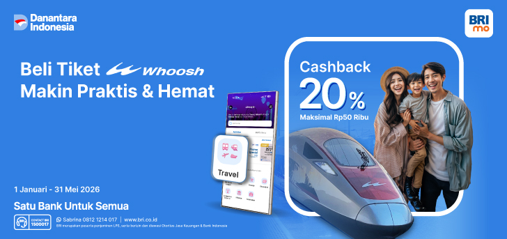 Promo Beli Tiket Whoosh di BRImo