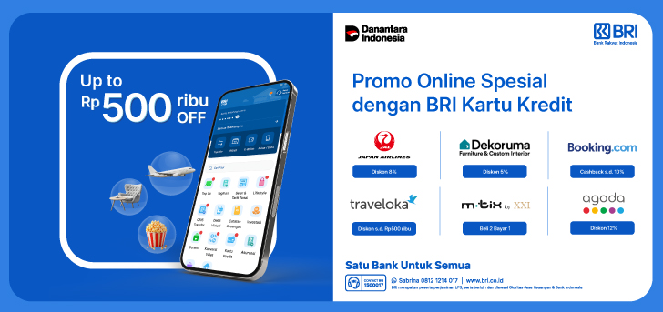 Promo Spesial Transaksi Online dengan BRI Kartu Kredit