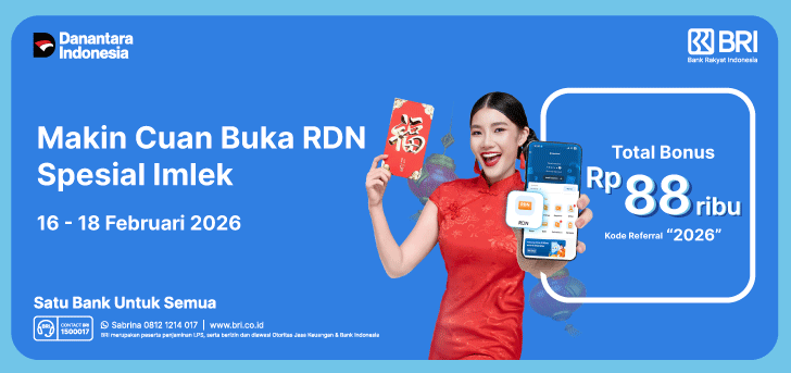 Rayakan Imlek Makin Cuan dengan Buka RDN Pakai BRImo
