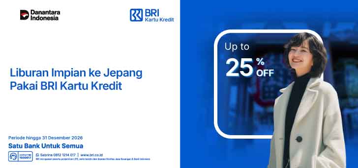 Promo Liburan Spesial ke Jepang Pakai Kartu Kredit BRI