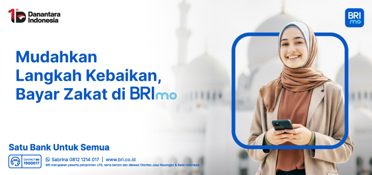 Tunaikan Zakat ke YBM BRILiaN Lebih Mudah Bersama BRImo