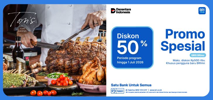 Promo Spesial BRI - Tom’s Aiken
