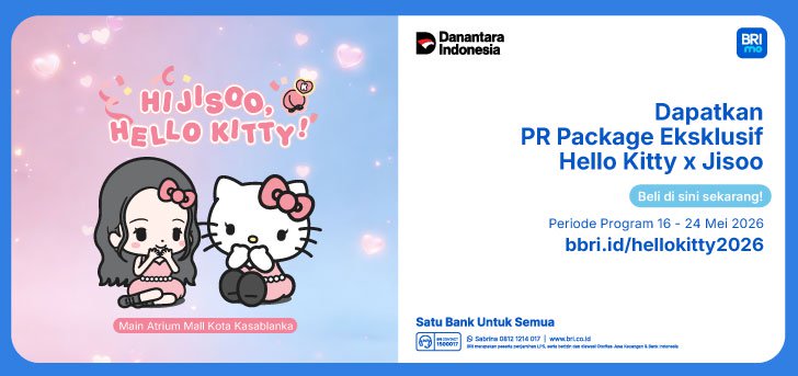 BRI Pink Rewards with Jisoo & Hello Kitty