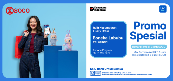 Daftar BRImo di Booth SOGO & Raih Kesempatan Dapat Boneka Labubu!
