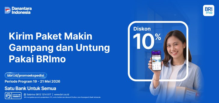 Kirim Paket Jadi Makin Hemat Pakai BRImo