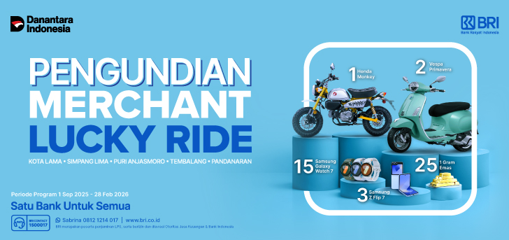 Pengumuman Pemenang Merchant Lucky Ride Semarang (Kota Lama, Simpang Lima, Puri Anjasmoro, Tembalang, dan Pandanaran)