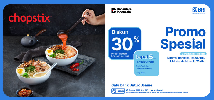 Promo Spesial BRI - Chopstix