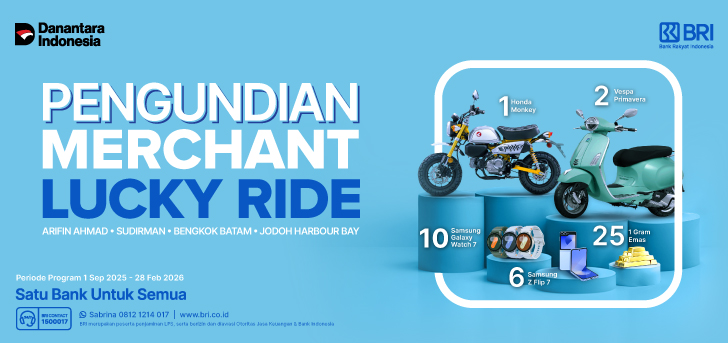 Pengumuman Pemenang Merchant Lucky Ride Pekanbaru (Arifin Ahmad, Sudirman, Bengkong Batam, dan Jodoh Harbour Bay)