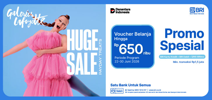 Promo Spesial BRI - Galeries Lafayette Payday & Beauty