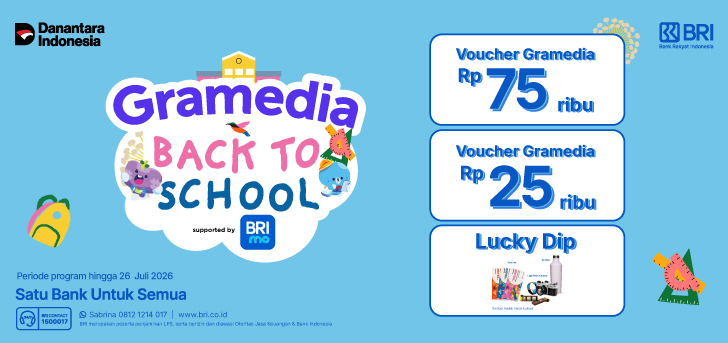 Promo Spesial BRI - Gramedia Back To School