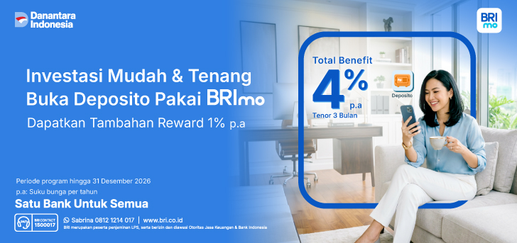 Buka Deposito Makin Praktis & Hemat Pakai BRImo