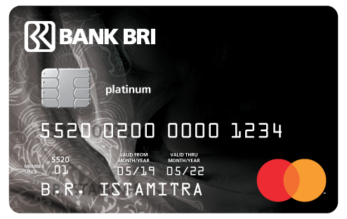 BRI Master Card Platinum Front