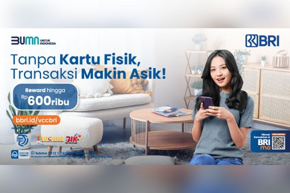 BRI Virtual Credit Card bikin belanja makin mudah dan tak bikin tabungan menipis. (Dok. BRI).