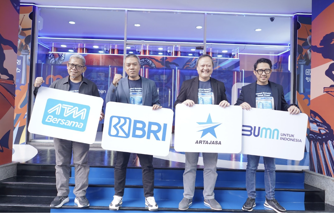 Peluncuran fitur Cardless Withdrawal kerja sama dengan BRI dan Artajasa. (BRI/Istimewa)